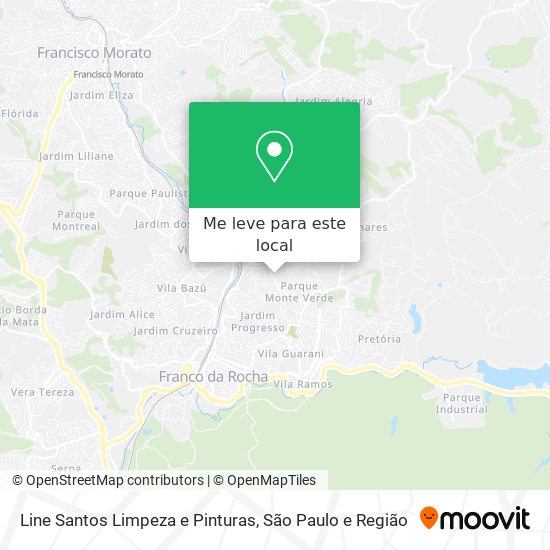 Line Santos Limpeza e Pinturas mapa