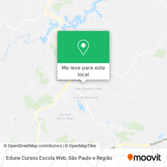 Edune Cursos Escola Web mapa
