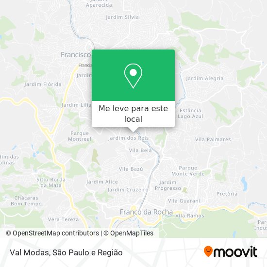 Val Modas mapa