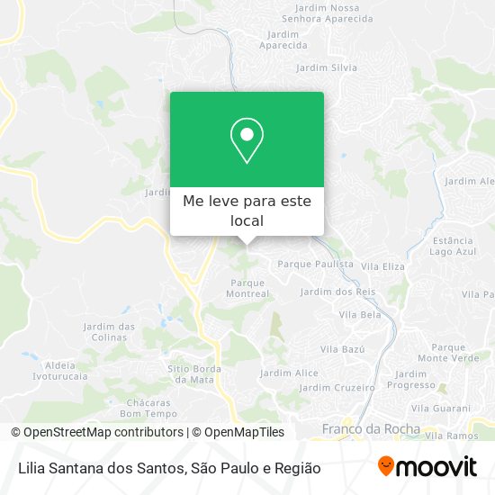 Lilia Santana dos Santos mapa