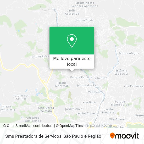 Sms Prestadora de Servicos mapa