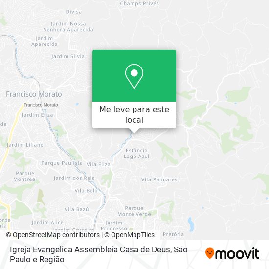 Igreja Evangelica Assembleia Casa de Deus mapa