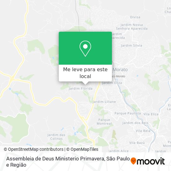 Assembleia de Deus Ministerio Primavera mapa