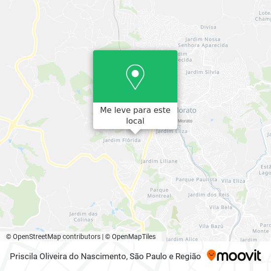 Priscila Oliveira do Nascimento mapa