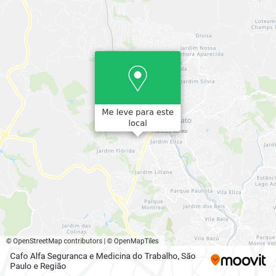 Cafo Alfa Seguranca e Medicina do Trabalho mapa