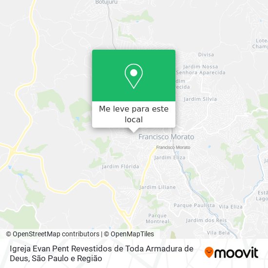 Igreja Evan Pent Revestidos de Toda Armadura de Deus mapa