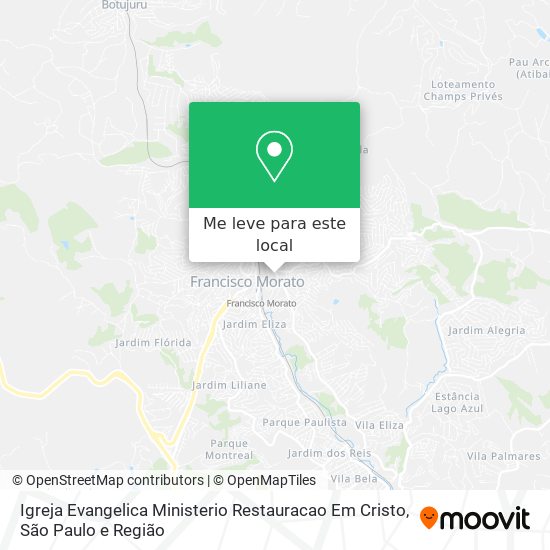 Igreja Evangelica Ministerio Restauracao Em Cristo mapa