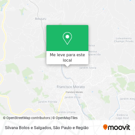 Silvana Bolos e Salgados mapa