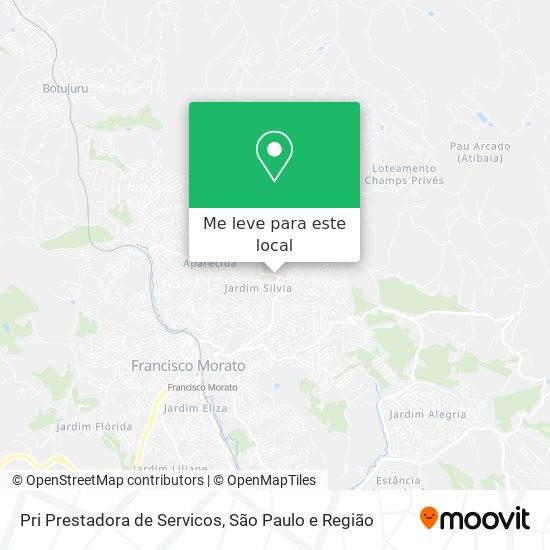 Pri Prestadora de Servicos mapa