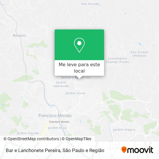 Bar e Lanchonete Pereira mapa