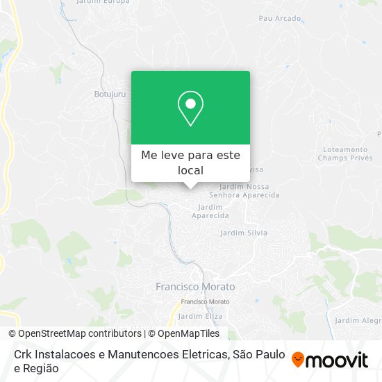 Crk Instalacoes e Manutencoes Eletricas mapa