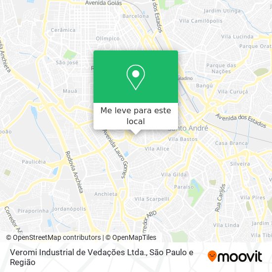 Veromi Industrial de Vedações Ltda. mapa