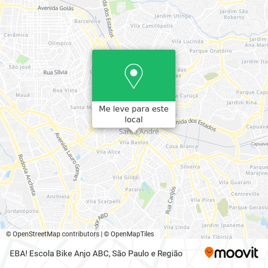 EBA! Escola Bike Anjo ABC mapa