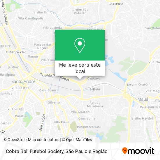 Cobra Ball Futebol Society mapa