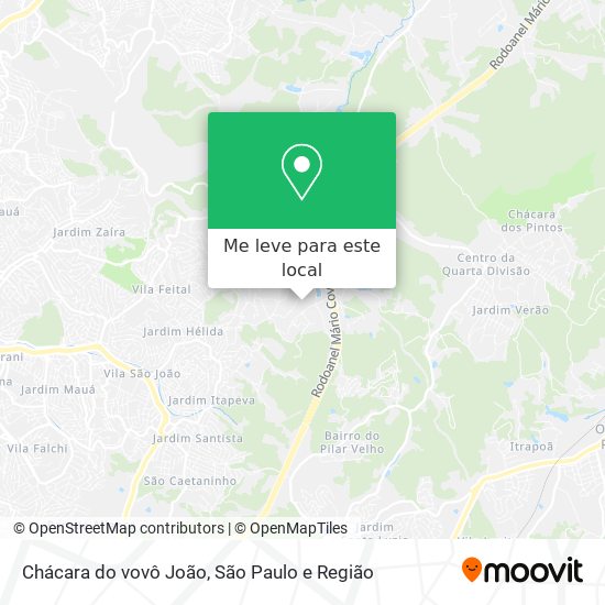 Chácara do vovô João mapa
