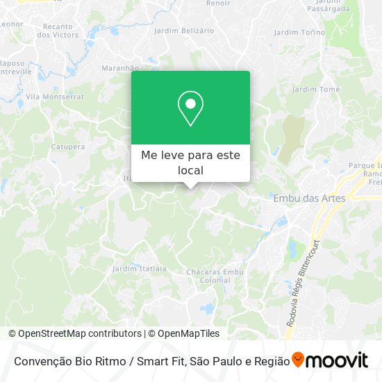 Convenção Bio Ritmo / Smart Fit mapa