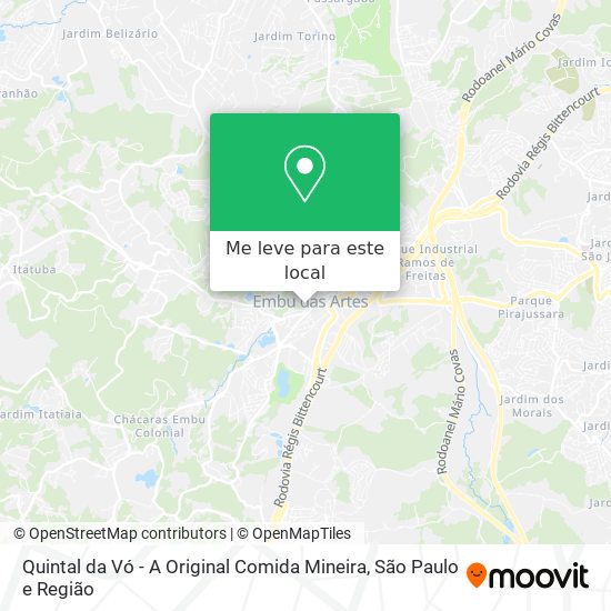 Quintal da Vó - A Original Comida Mineira mapa