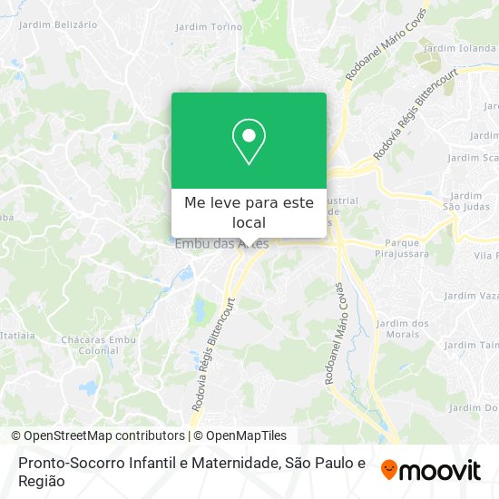 Pronto-Socorro Infantil e Maternidade mapa