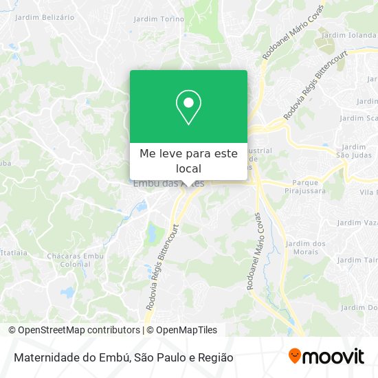 Maternidade do Embú mapa