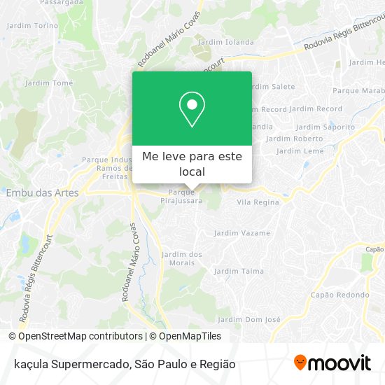 kaçula Supermercado mapa