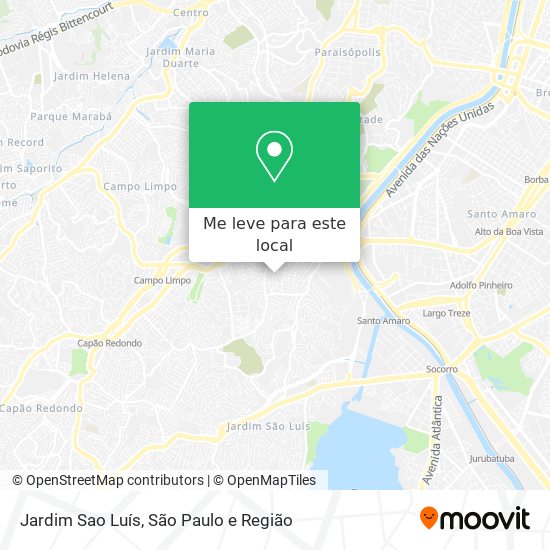 Jardim Sao Luís mapa