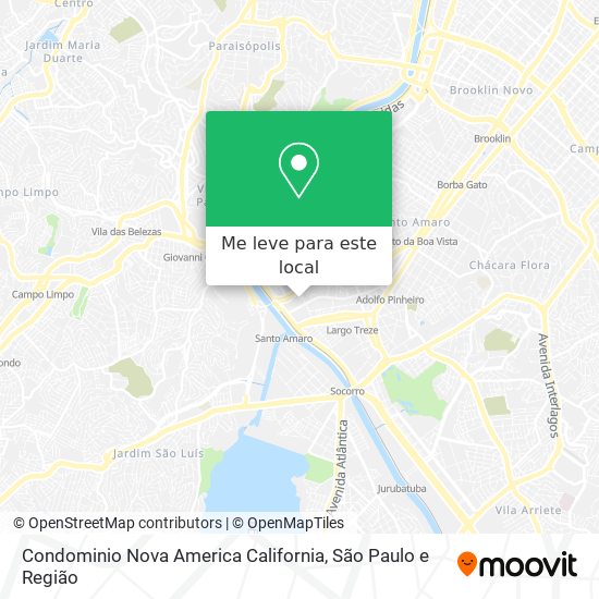 Condominio Nova America California mapa