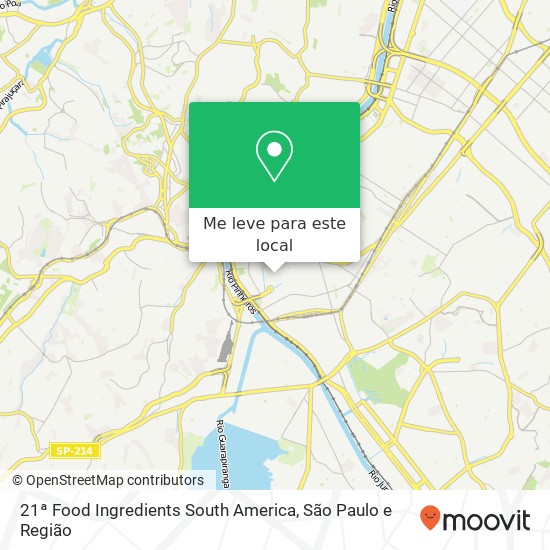 21ª Food Ingredients South America mapa