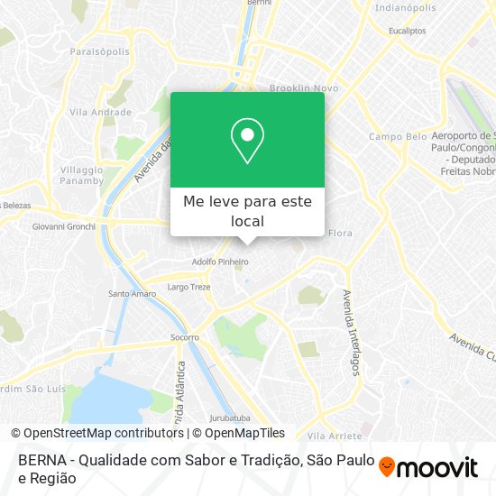 BERNA - Qualidade com Sabor e Tradição mapa