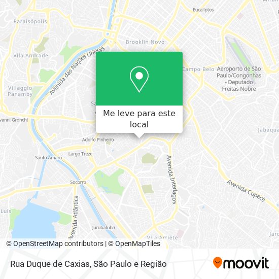 Rua Duque de Caxias mapa