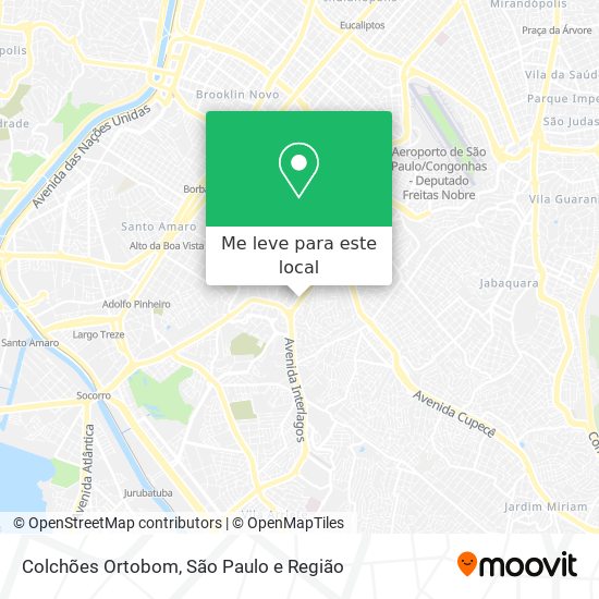 Colchões Ortobom mapa