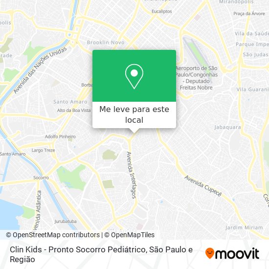 Clin Kids - Pronto Socorro Pediátrico mapa