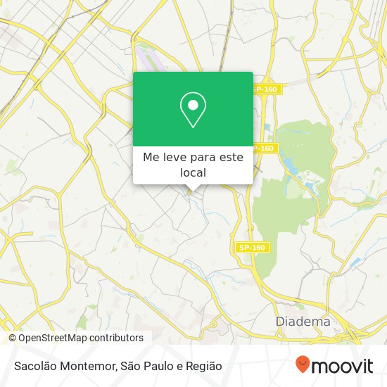 Sacolão Montemor mapa