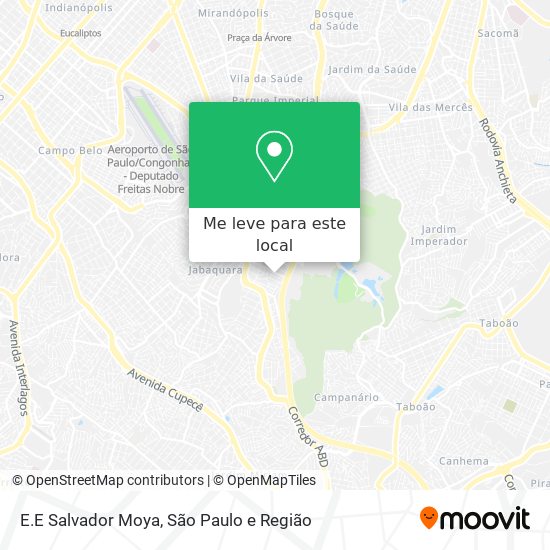 E.E Salvador Moya mapa
