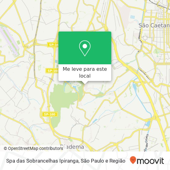 Spa das Sobrancelhas Ipiranga mapa