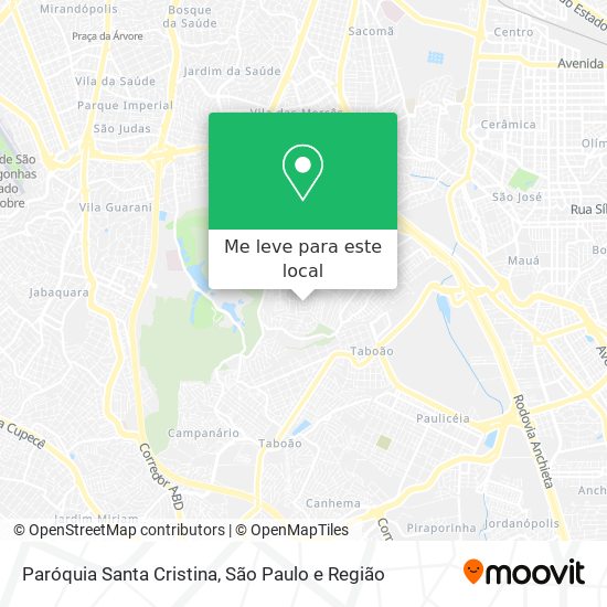Paróquia Santa Cristina mapa