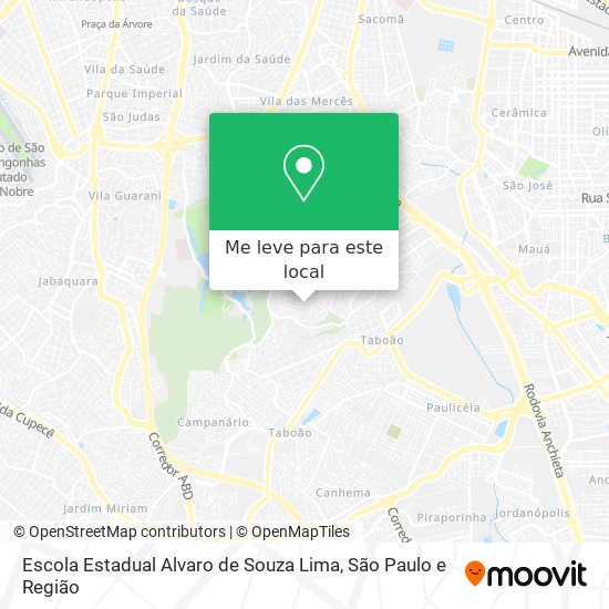 Escola Estadual Alvaro de Souza Lima mapa