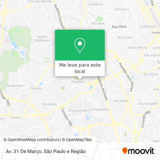 Av. 31 De Março mapa