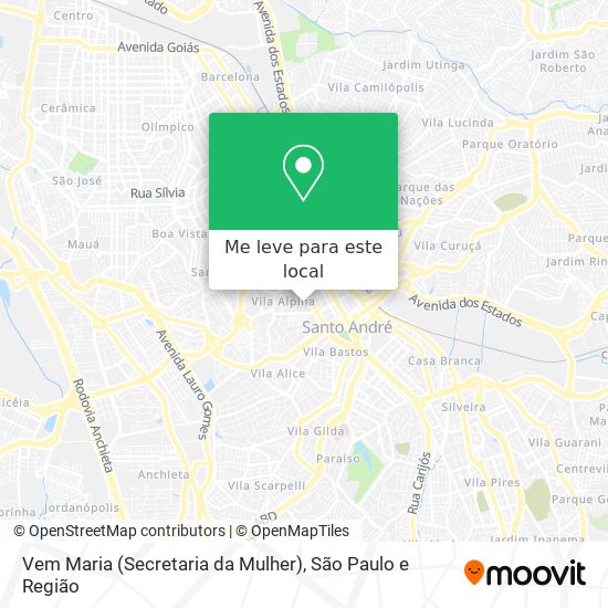 Vem Maria (Secretaria da Mulher) mapa