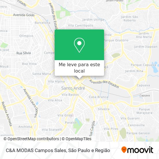 C&A MODAS Campos Sales mapa