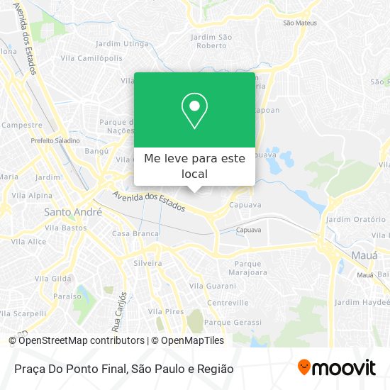 Praça Do Ponto Final mapa