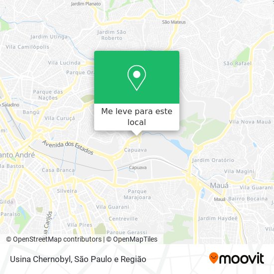 Usina Chernobyl mapa