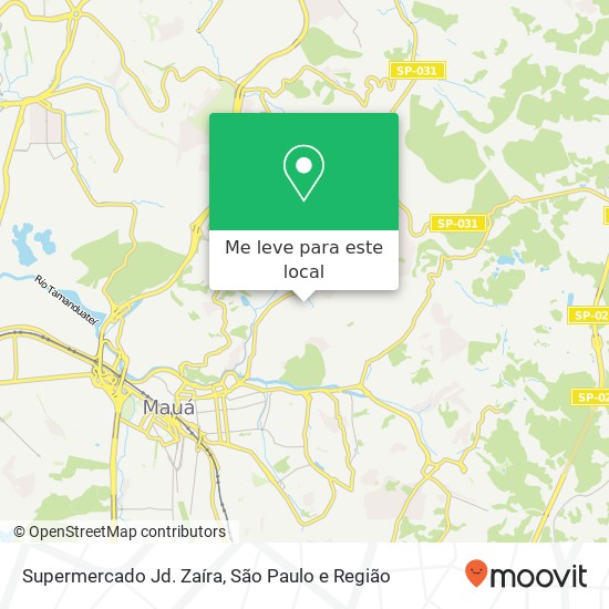 Supermercado Jd. Zaíra mapa