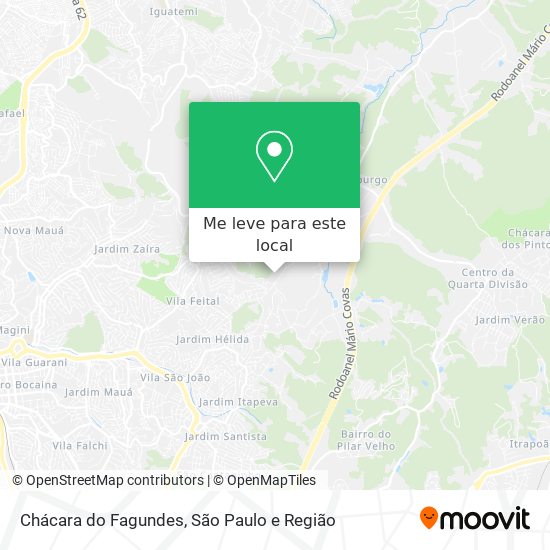 Chácara do Fagundes mapa