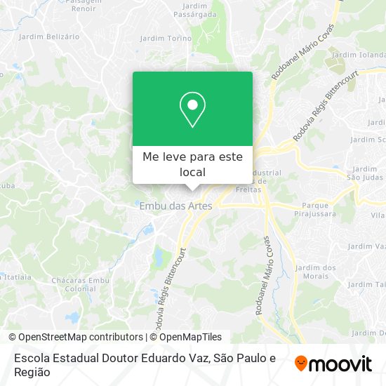 Escola Estadual Doutor Eduardo Vaz mapa