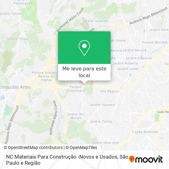 NC Materiais Para Construção -Novos e Usados mapa