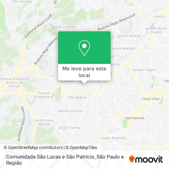 Comunidade São Lucas e São Patrício mapa