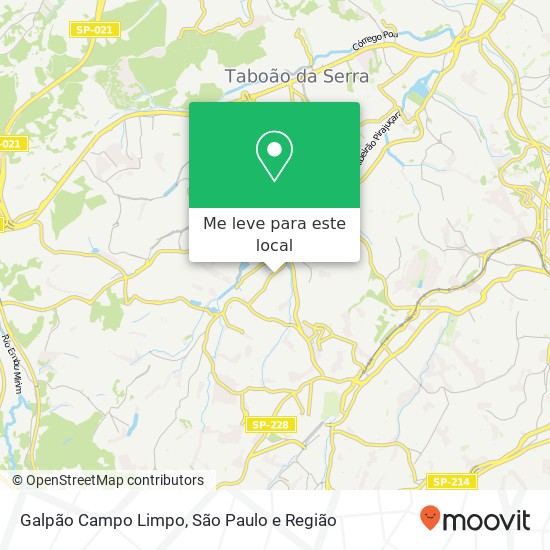 Galpão Campo Limpo mapa