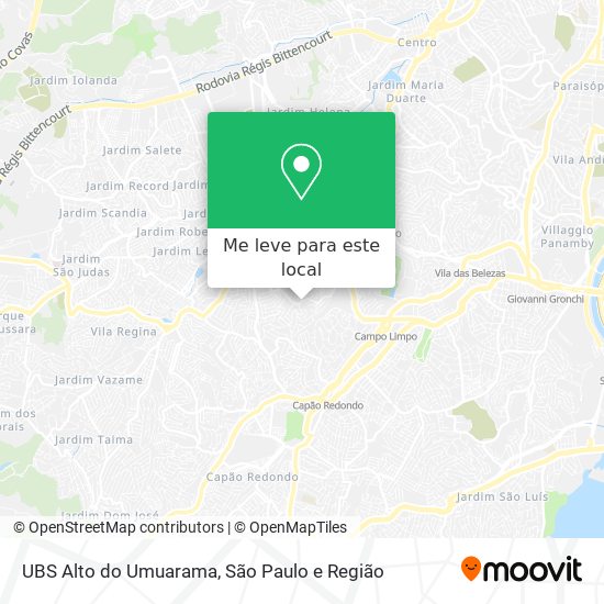 UBS Alto do Umuarama mapa