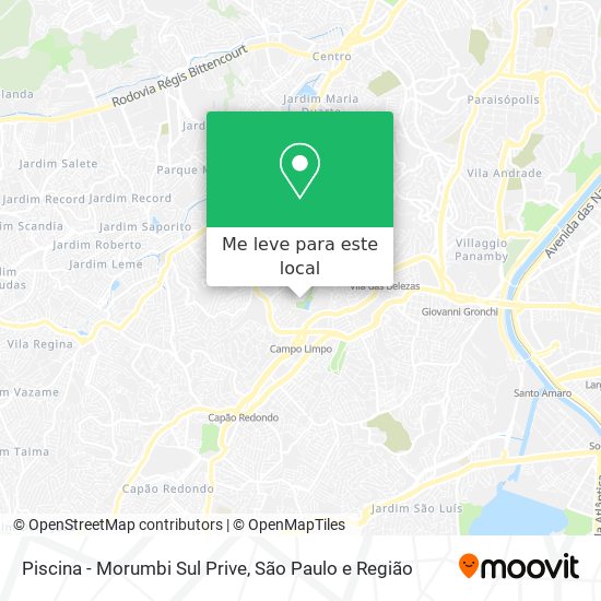 Piscina - Morumbi Sul Prive mapa