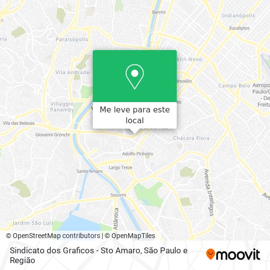 Sindicato dos Graficos - Sto Amaro mapa